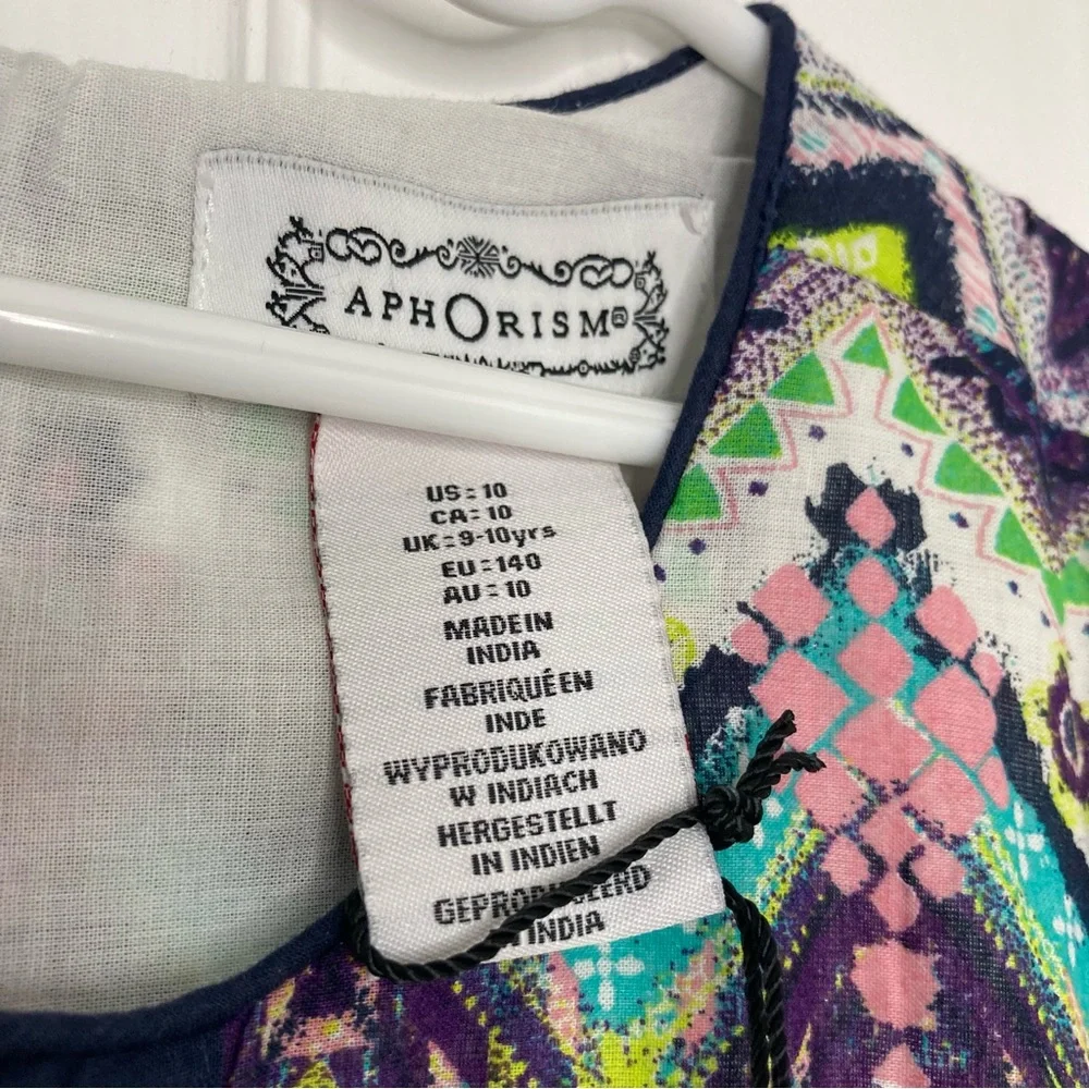 APHORISM Printed Sleeveless Tank Style Dress